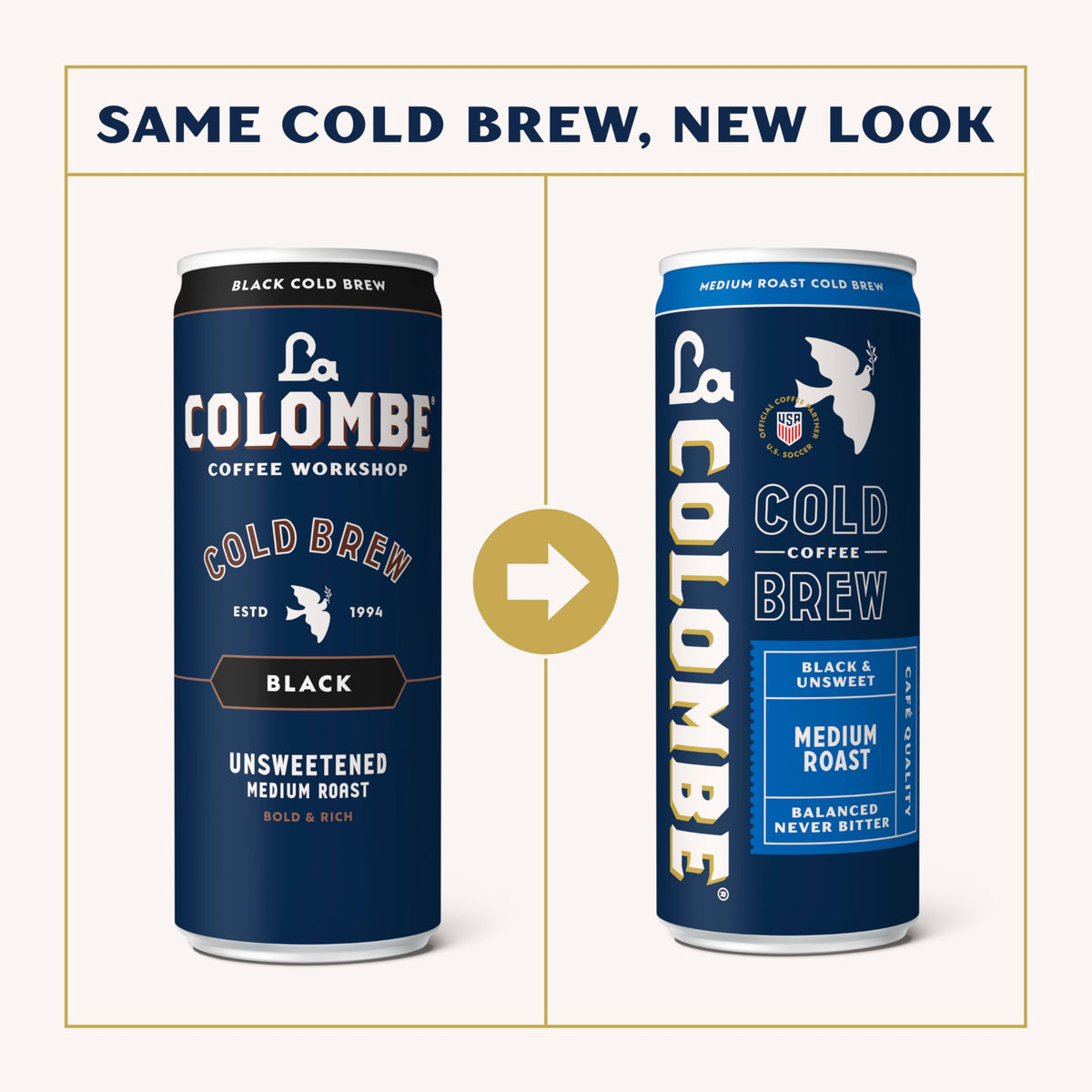 La Colombe Cold Brew Black can on the go delivers bold flavor anywhere.