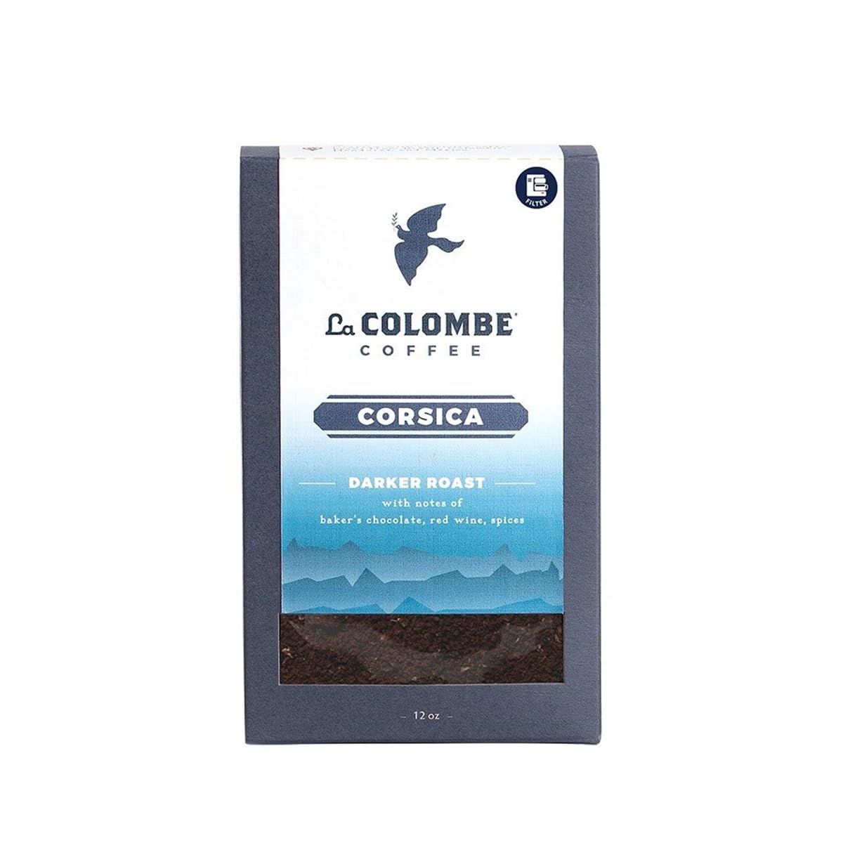 La Colombe Corsica Dark Roast bag front showing bold branding for a morning ritual.