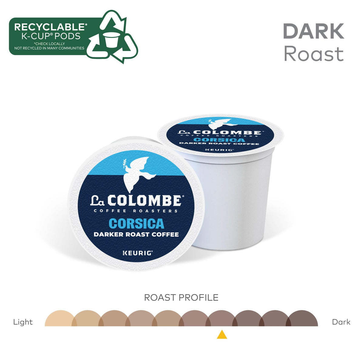 Steaming Corsica cup showing rich cocoa and full-bodied finish