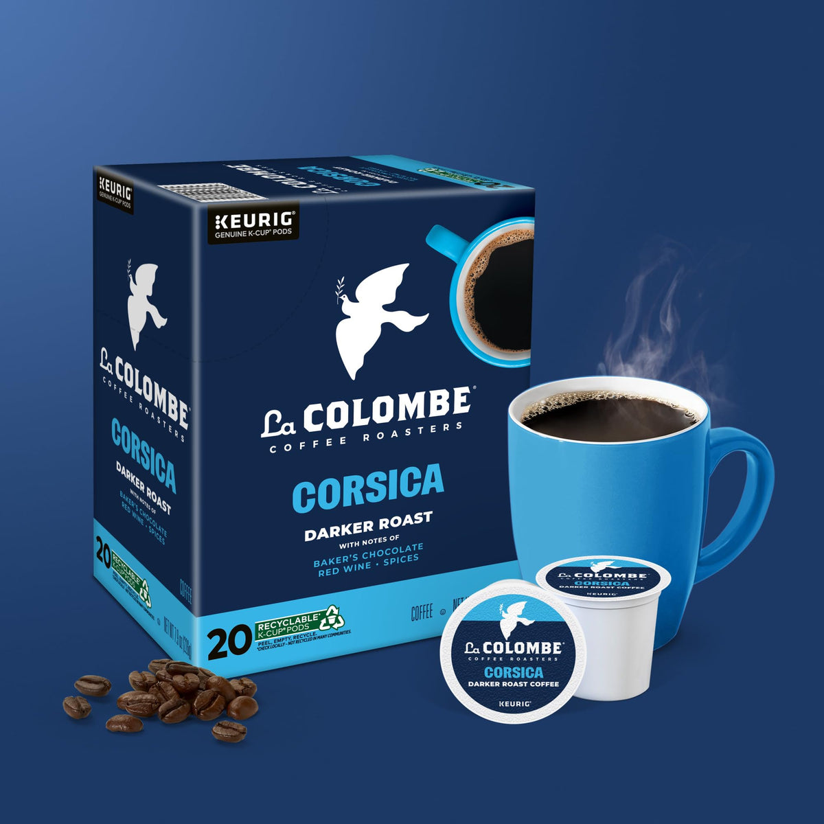 Morning ritual imagery with Corsica pods delivering a daily cup