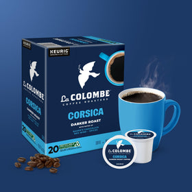 Morning ritual imagery with Corsica pods delivering a daily cup