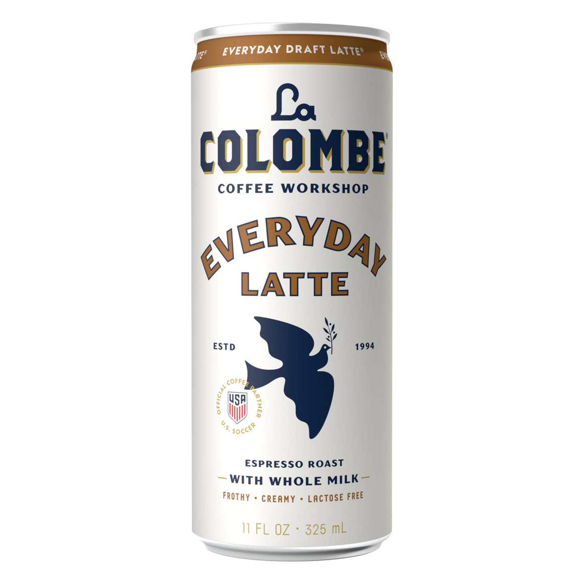 La Colombe Draft Latte aroma rising from can, inviting and comforting.