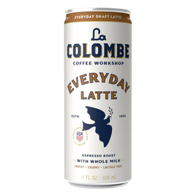 La Colombe Draft Latte aroma rising from can, inviting and comforting.
