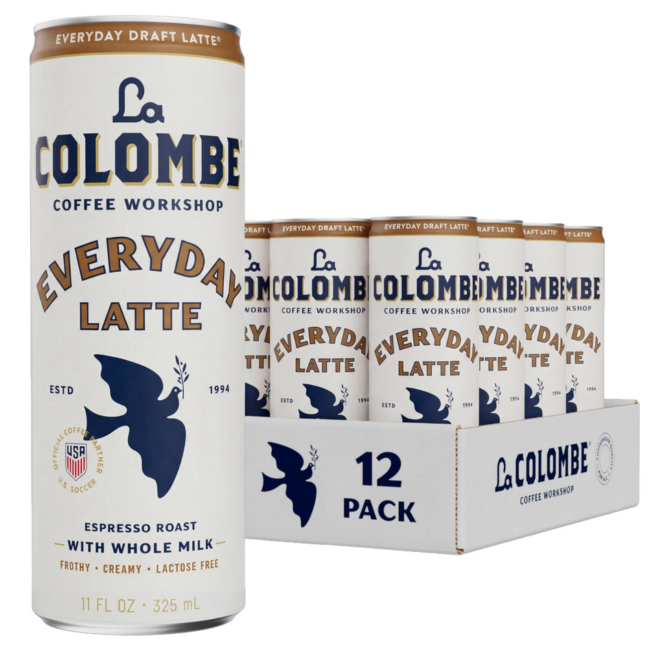 La Colombe Draft Latte can with cold brew and creamy texture for on-the-go.