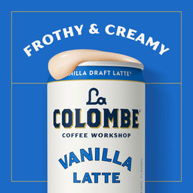 La Colombe Draft Latte cold brew setup suggests quick caffeine boost for busy mornings.