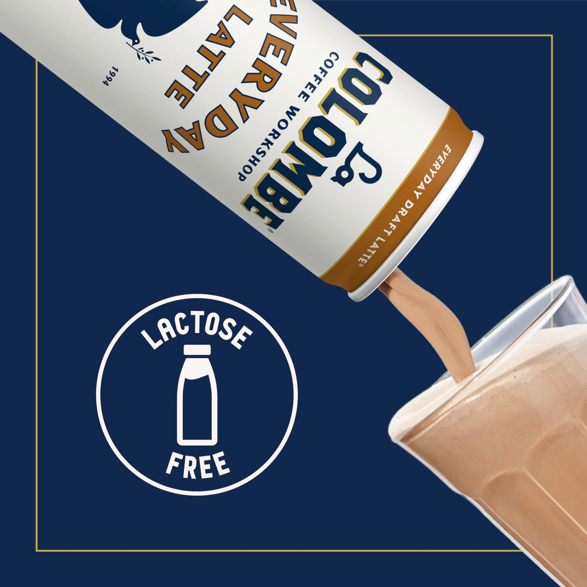La Colombe Draft Latte ingredients milk label, highlighting dairy richness for taste.
