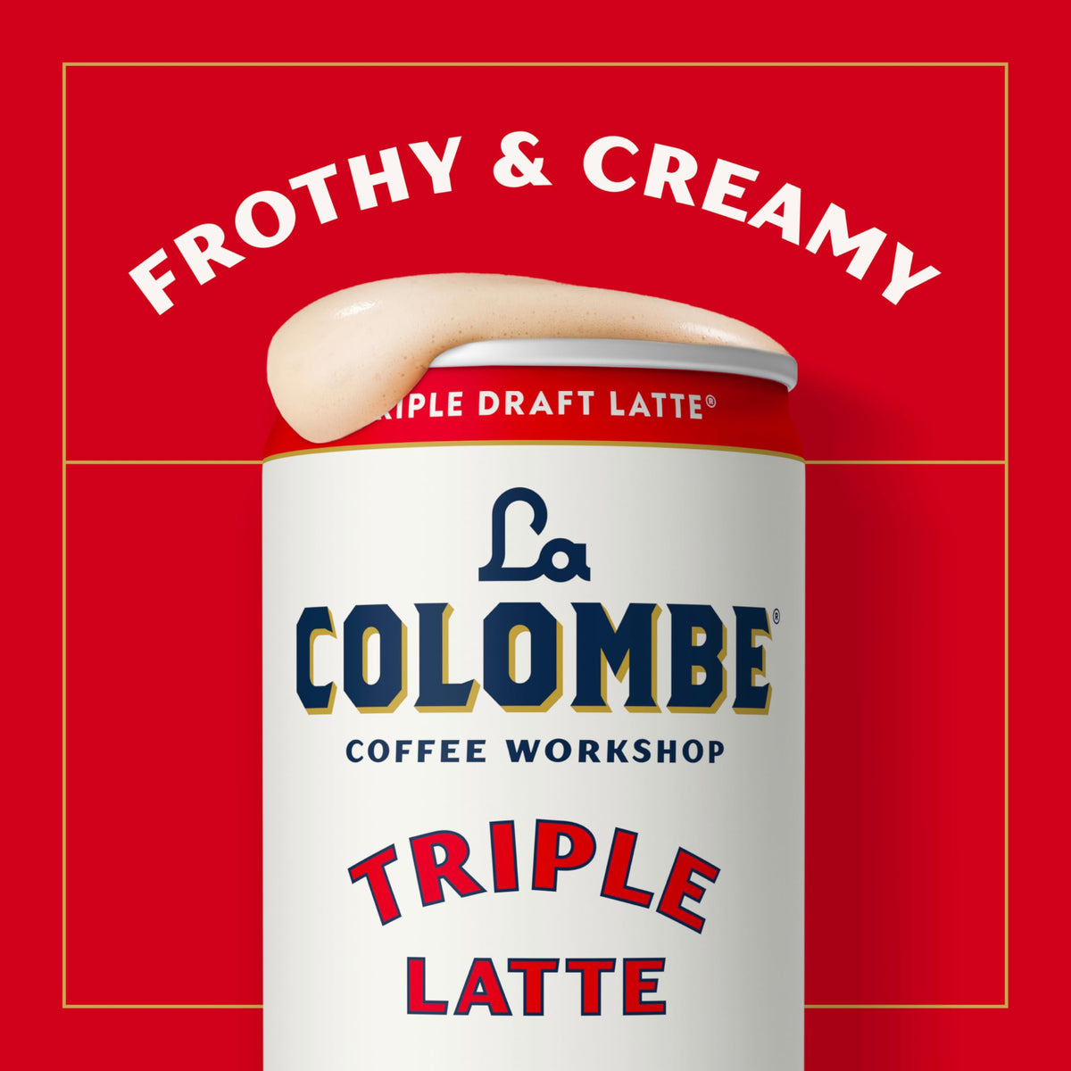 La Colombe Draft Latte single-serve pack scene emphasizes portable coffeehouse quality.