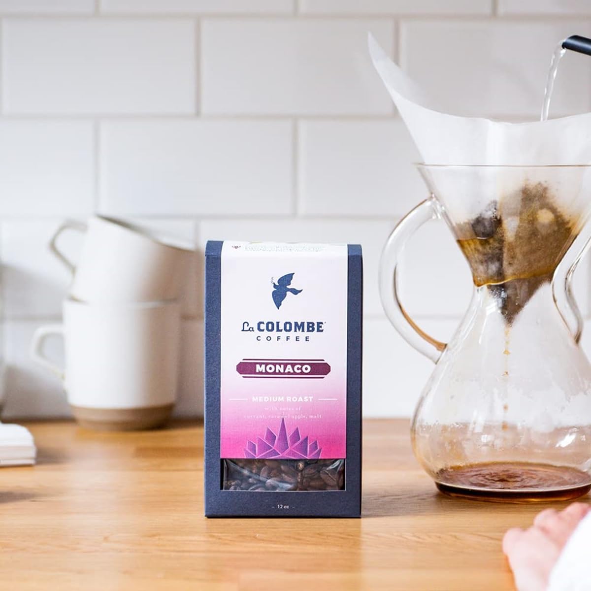 La Colombe Monaco drip grind setup for quick, flavorful coffee