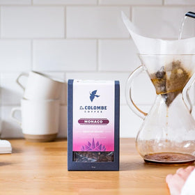 La Colombe Monaco drip grind setup for quick, flavorful coffee