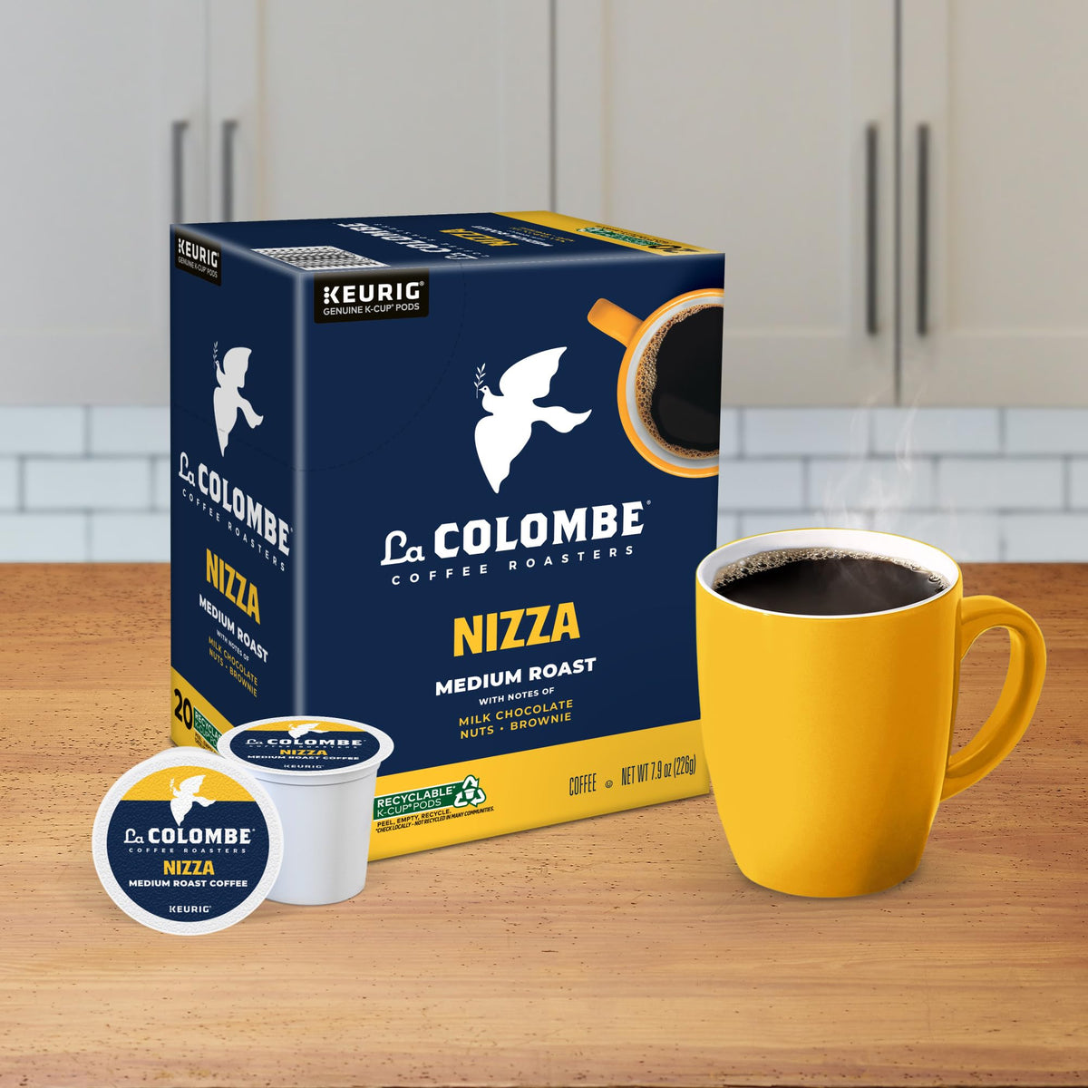La Colombe Nizza aroma steam swirls invite a premium coffee moment