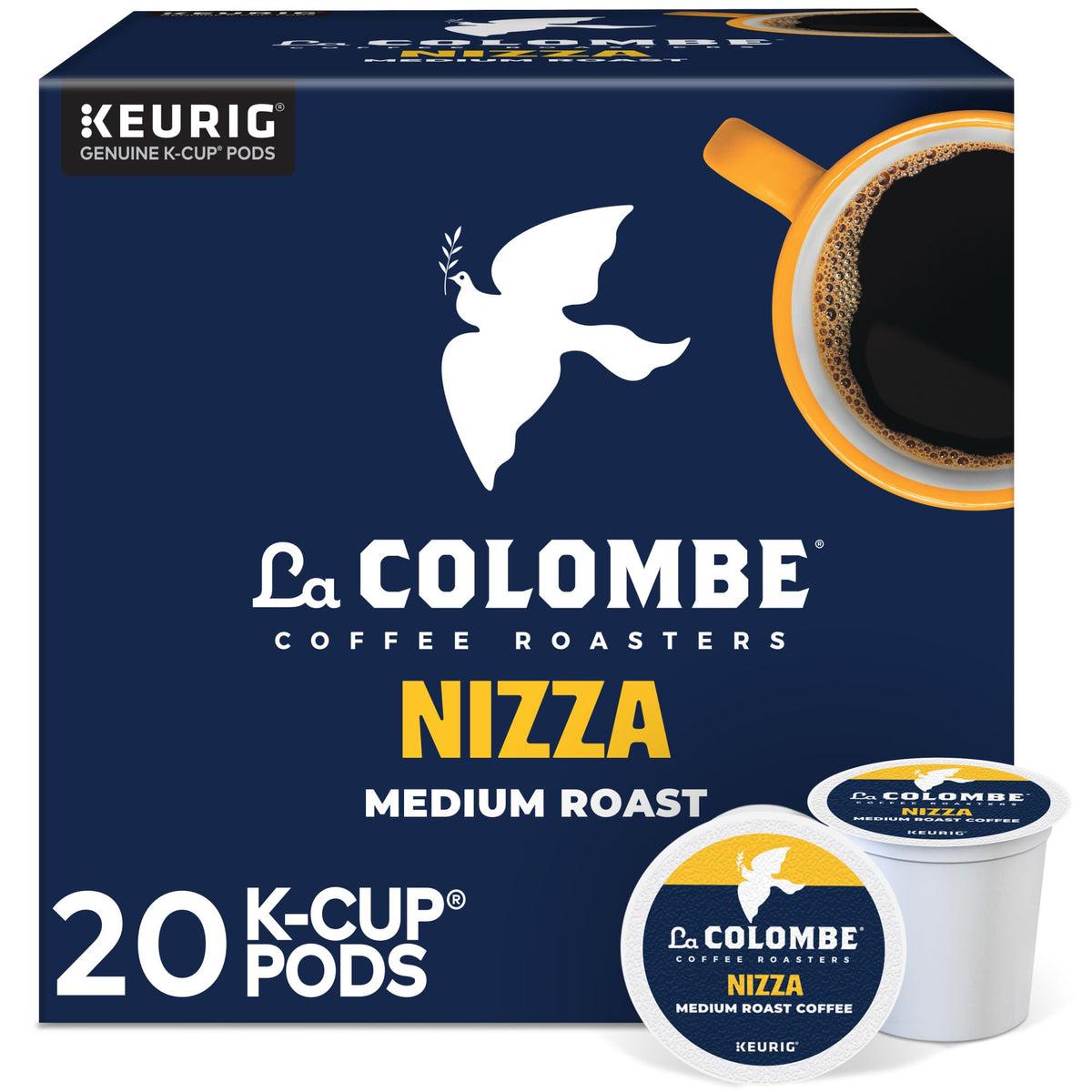 La Colombe Nizza medium roast pods front view highlighting convenient single-serve coffee