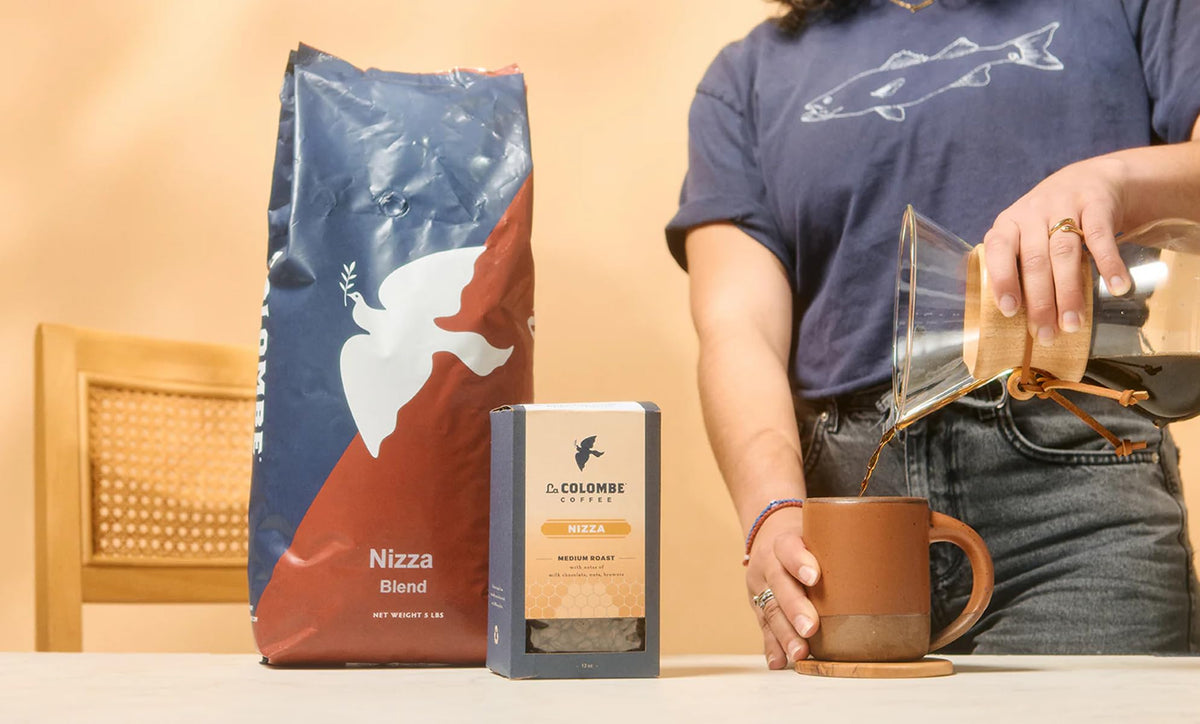La Colombe Nizza packaging supports sustainable practices and reduces waste.