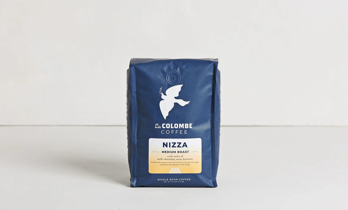 La Colombe Nizza sustainable packaging reflecting eco-conscious sourcing.