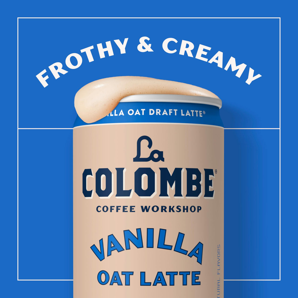 La Colombe on-the-go image emphasizes convenient chilled energy anytime.