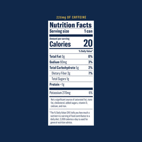 La Colombe unsweetened profile with natural flavor and balance.