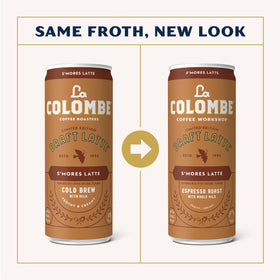 La Colombe S'mores Latte creamy foam close-up highlights silky texture.