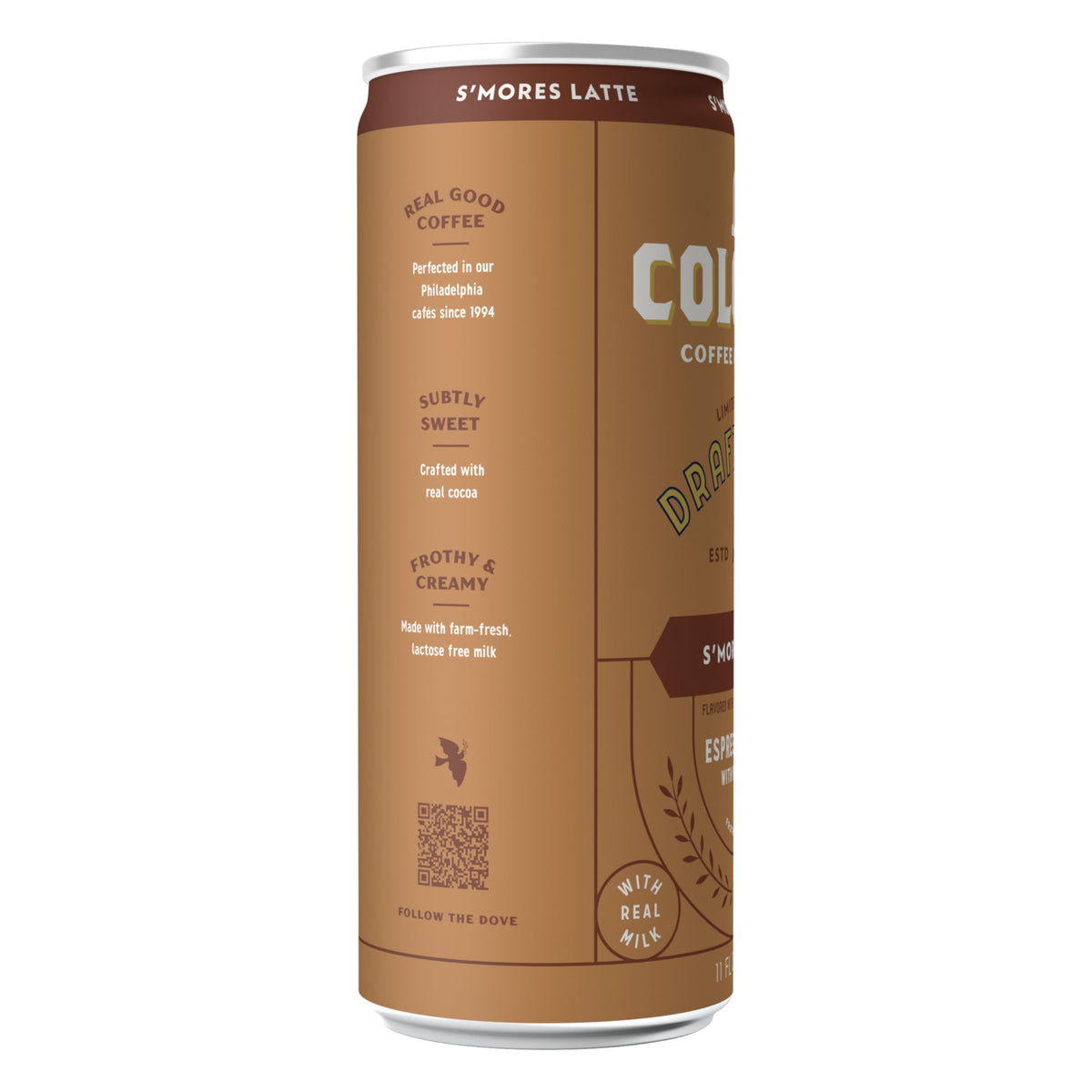 La Colombe S'mores Latte Non-GMO and Gluten-Free formula supports dietary needs.