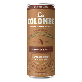 La Colombe S'mores Latte provides 8g protein per serving for on-the-go energy.