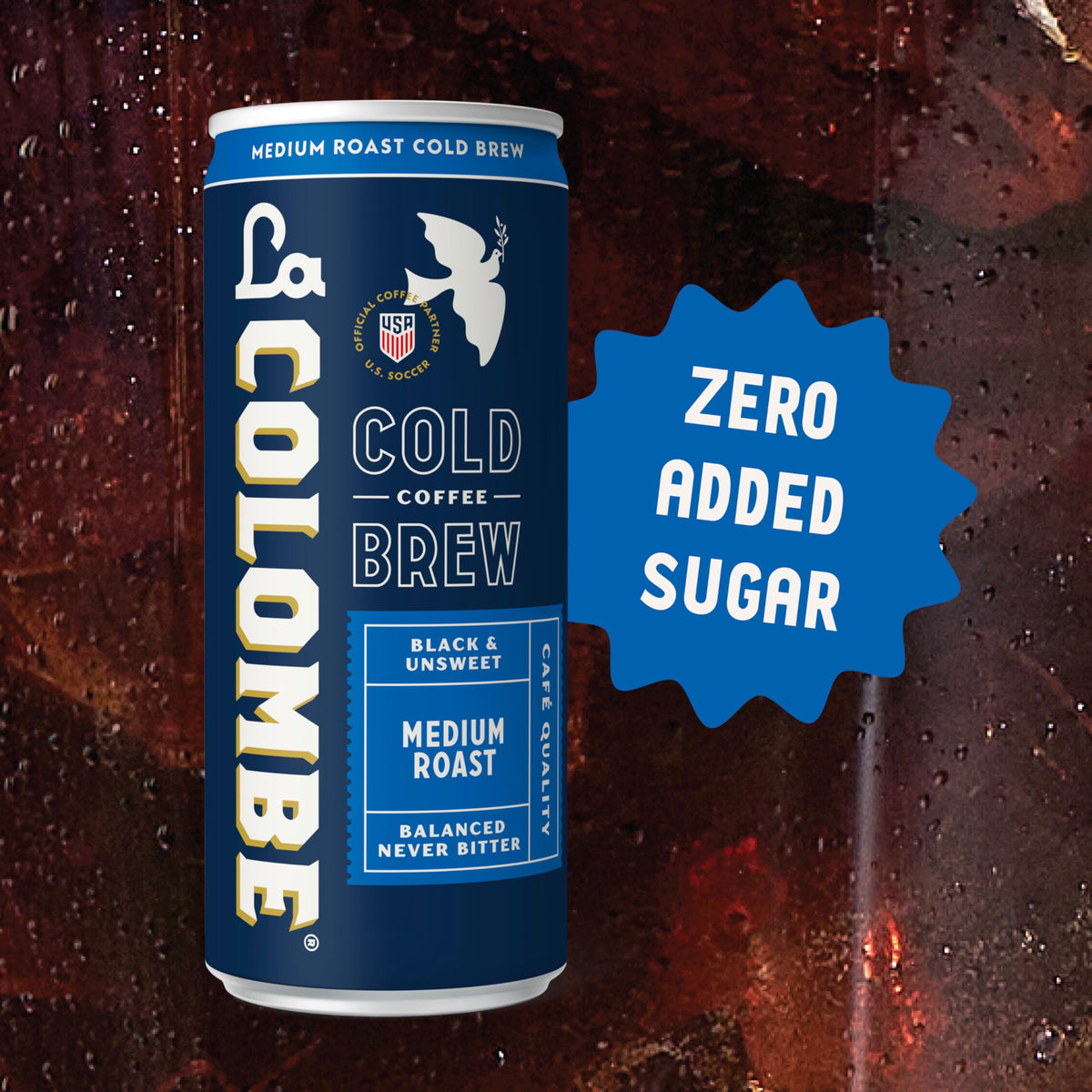 La Colombe specialty-grade beans ensure smooth tasting experience.