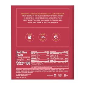 La Colombe Strawberry Mocha Draft Latte backbar setup conveys quick caffeine pleasure.