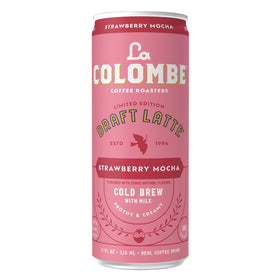 La Colombe Strawberry Mocha Draft Latte farm-fresh milk, real cold brew scene