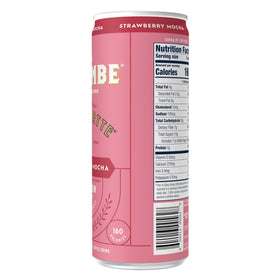 La Colombe Strawberry Mocha Draft Latte 12-pack display for convenience