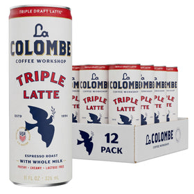 La Colombe Triple Draft Latte can-front with creamy, ready-to-drink convenience.