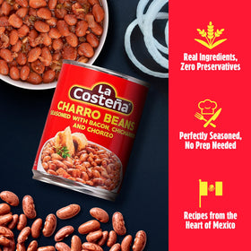 La Costena Charro Beans paired with tacos for a satisfying weeknight.
