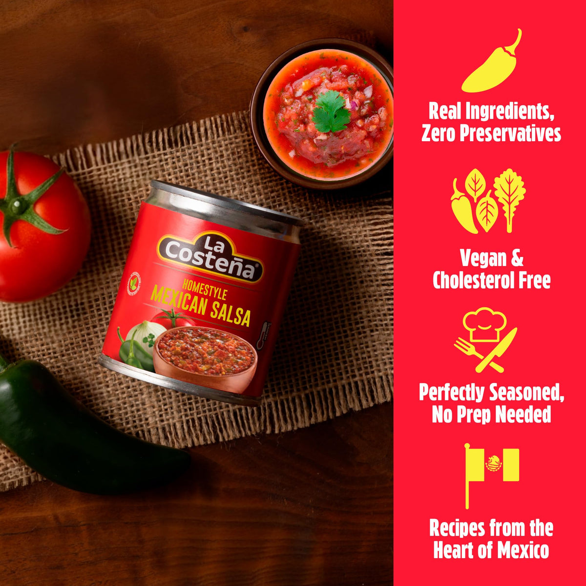 La Costeña chipotle salsa bottle ideal for smoky mayo and bold sauces.
