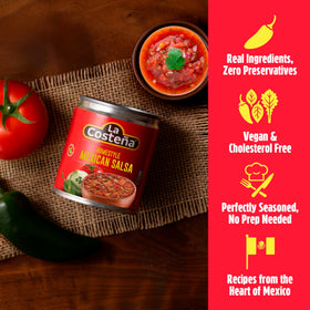 La Costeña chipotle salsa bottle ideal for smoky mayo and bold sauces.