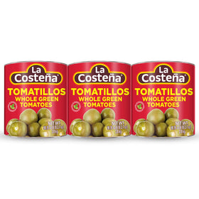 La Costeña green tomatillos in pull-top can for quick meal prep.