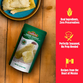 La Costena microwavable tamales warmed in 60 seconds.