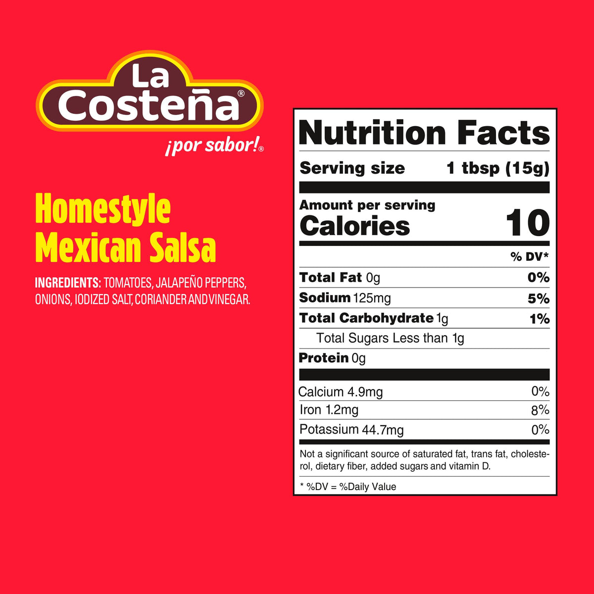 La Costeña mild green salsa with chips for a zesty, crowd-pleasing dip.