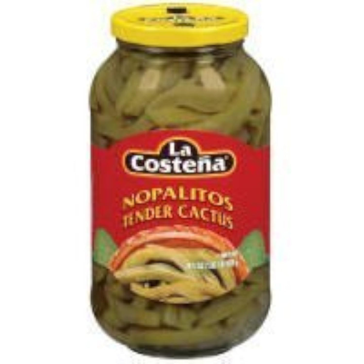 La Costena Nopalitos tender cactus in a jar for vibrant flavor in eggs or soups