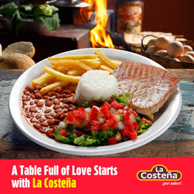 La Costeña Pinto Beans pantry-stable can on shelf ready for weeknight meals.