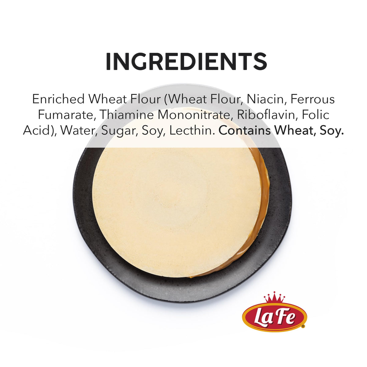 La Fe Obleas serve with cajeta image showing toppings for quick, satisfying dessert