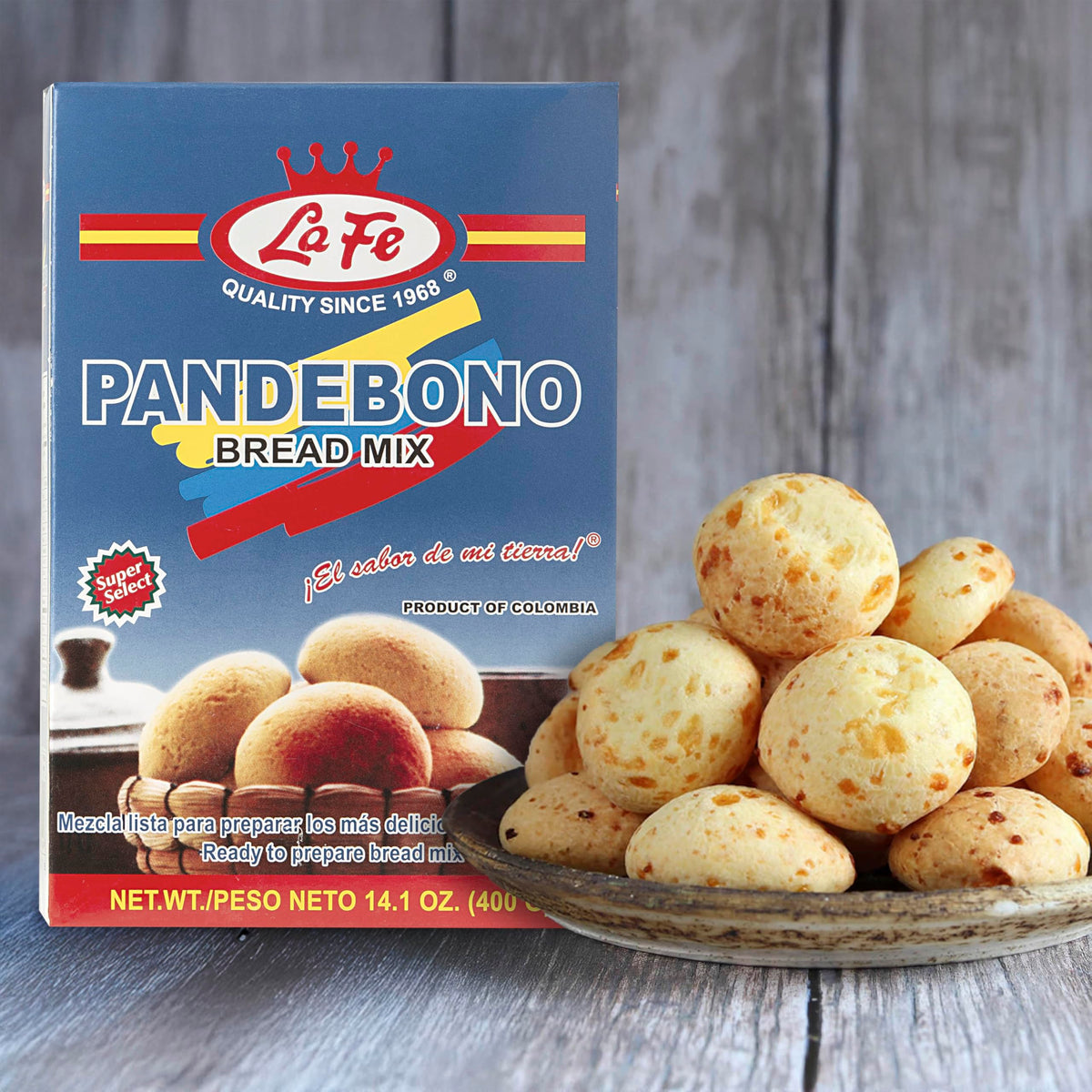 La Fe Pan de Bono bread mix in bowl with dough ready to bake for a quick snack