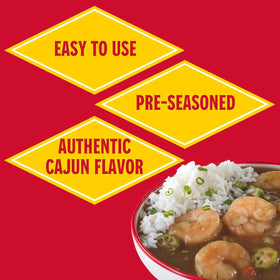 Close-up of Louisiana Fish Fry Gumbo Base spice blend for authentic flavor