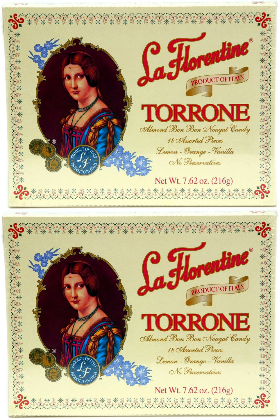La Florentine Torrone 18pc assortment box – premium Italian nougat for gifting and sharing
