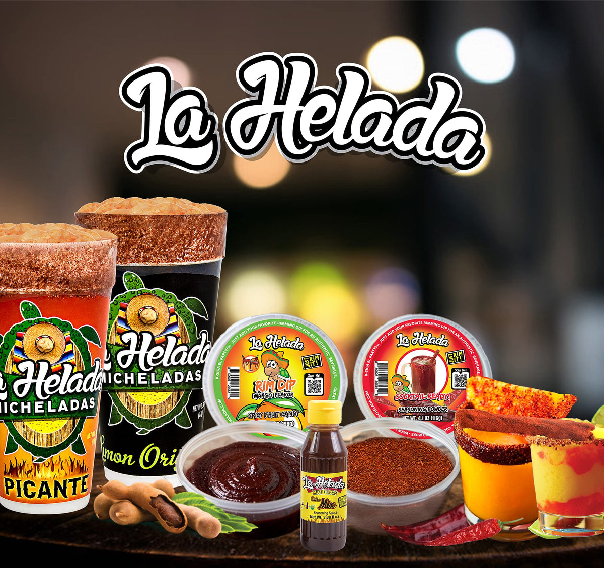 La Helada Banderilla 40-straw jar ready for use