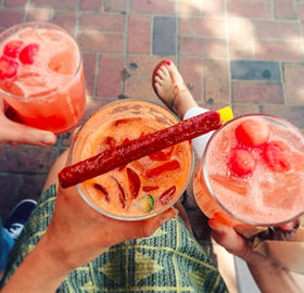 La Helada Banderilla smoothie-straws blend flavors easily