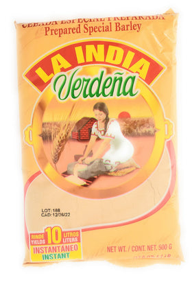 La India Verdena barley beverage mix suitable for warm aromatic drinks.