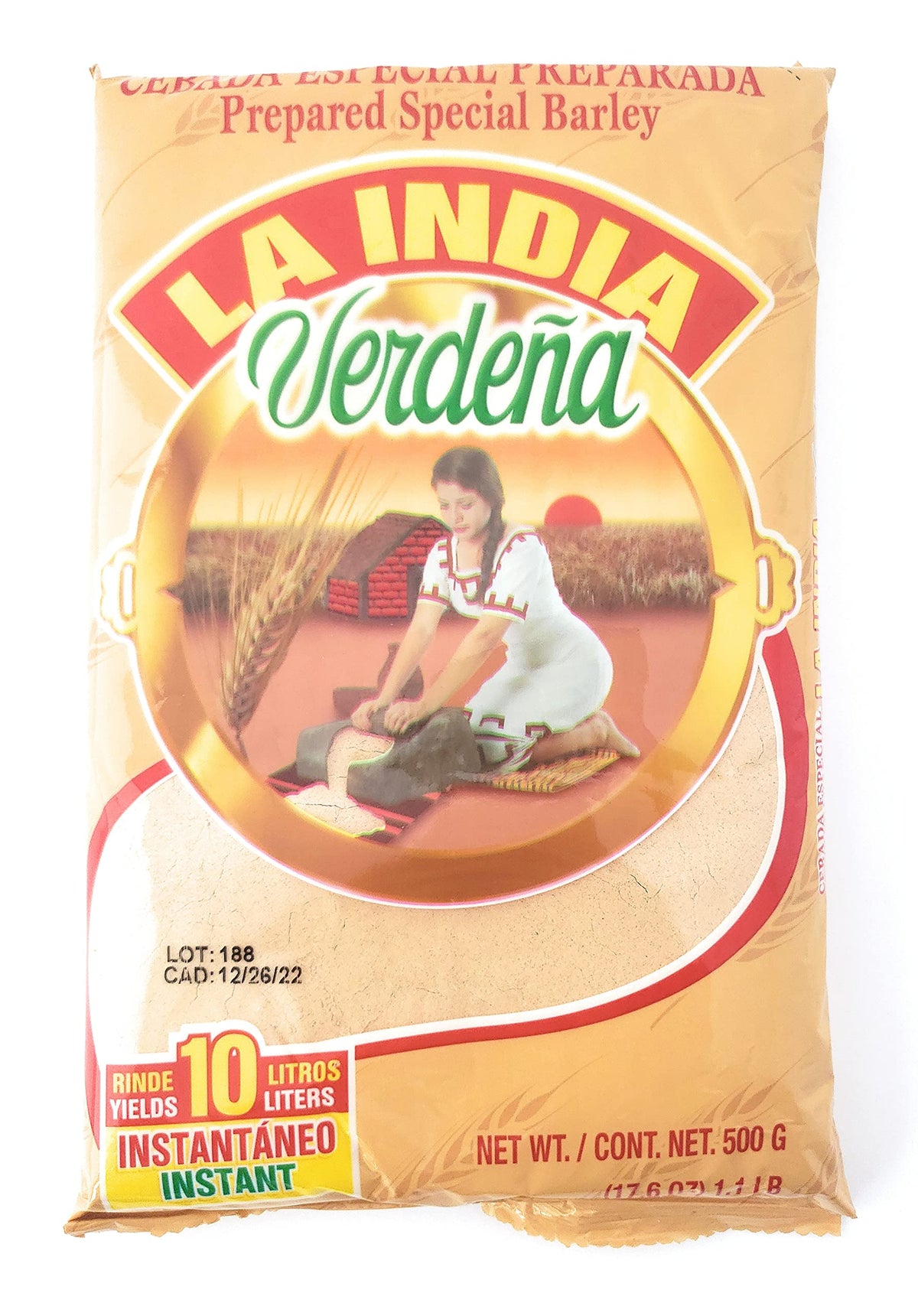 La India Verdena barley soup base suggesting a comforting, savory meal.