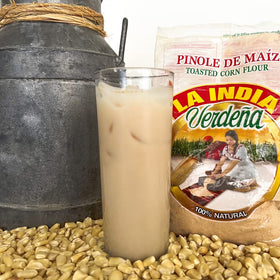 La India Verdena toasted corn pinole used in baking