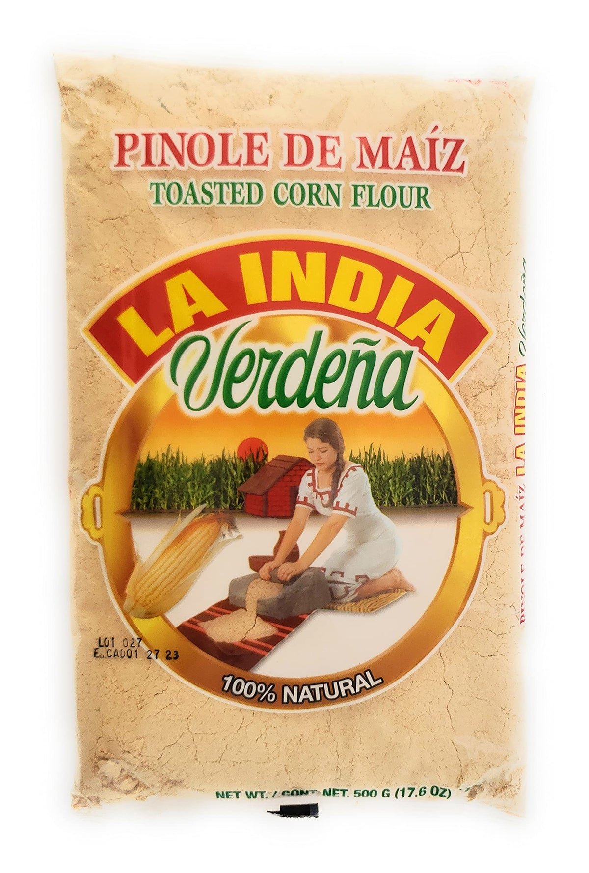 La India Verdena toasted corn pinole bowl ready for serving