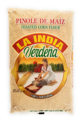 La India Verdena toasted corn pinole bowl ready for serving