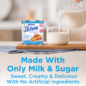 La Lechera creamy texture close-up for versatile desserts.
