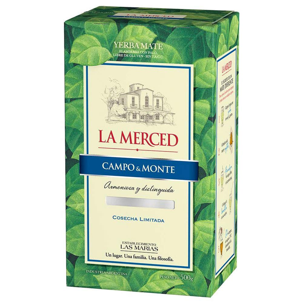 La Merced Monte & Campo yerba mate in bag – harvest for hot or iced infusions and energy.