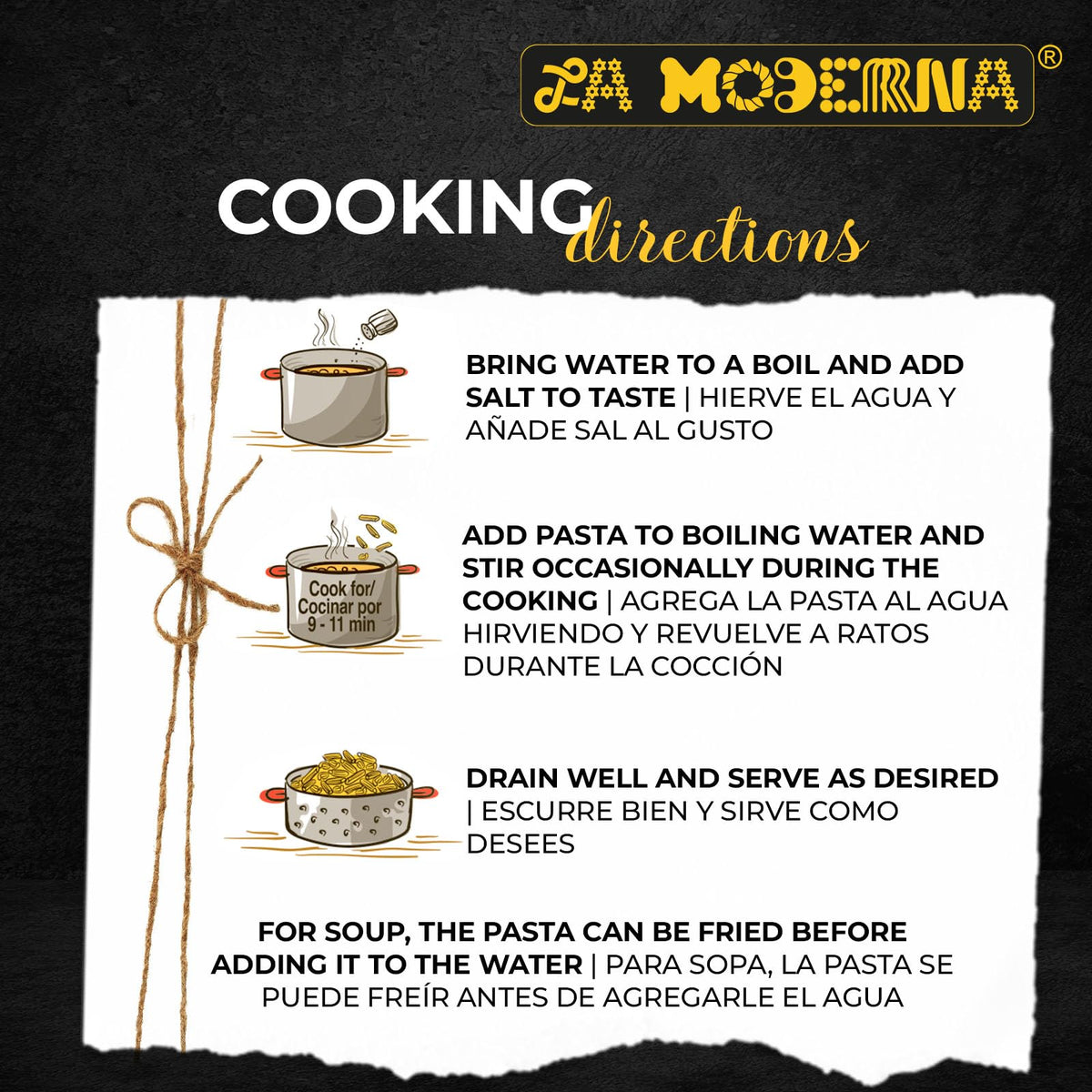 La Moderna pasta cooks quickly, helping efficient weeknight dinners.
