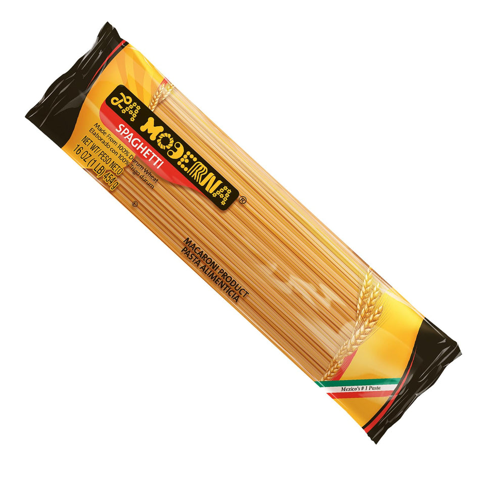 La Moderna spaghetti pasta 16 oz bulk bundle for family meals.